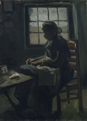 Woman Sewing 1885 01