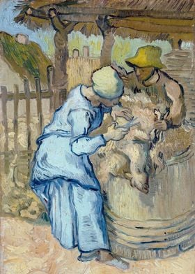 The Shearer after Millet