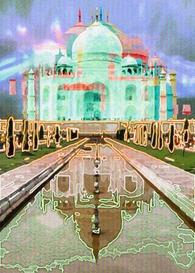 Glitch Taj Mahal