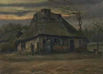 Straw Hut at Dusk 1885