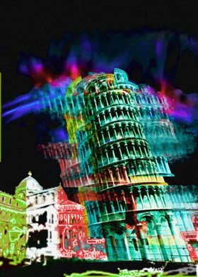 Glitch Pisa Tower