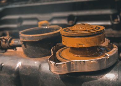 Hot and rusty radiator cap