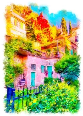 Verona Italy watercolor