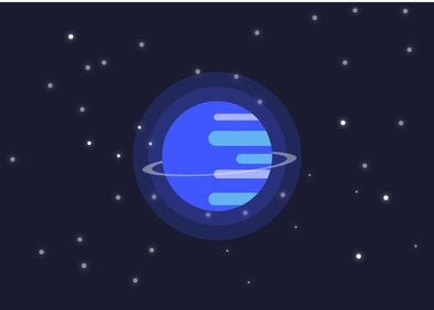 Neptune flat design