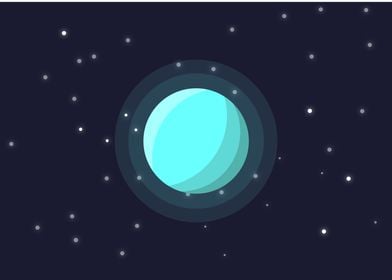 Uranus flat design