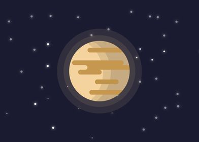 Jupiter flat design