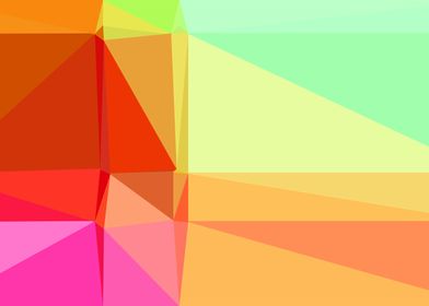 colorful triangle art