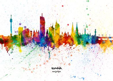 Vienna Austria Skyline