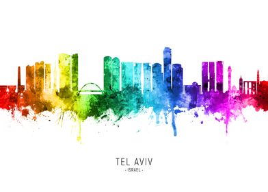 Tel Aviv Israel Skyline