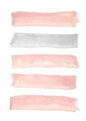 peach gray watercolor