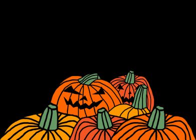 Spooky Pumpkin Patch' Poster by ellenhenryart | Displate