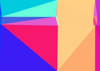 colorful triangle art