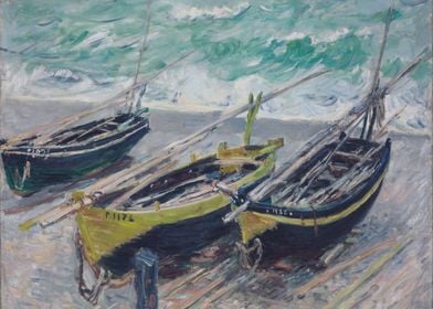 Three Fishing Boats 1885