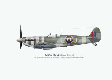 Spitfire Vb Dieppe scheme