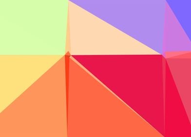 colorful triangle art