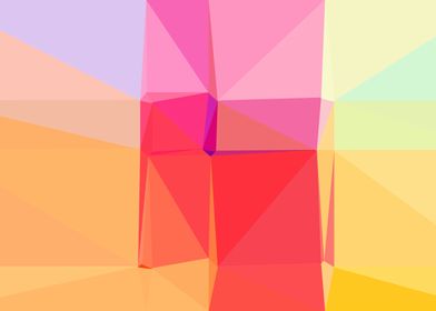 colorful triangle art