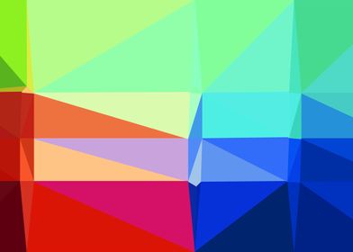 colorful triangle art