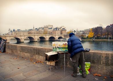 Paris Autumn Landscape