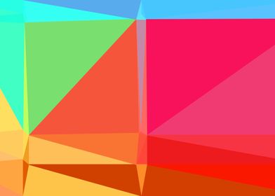 colorful triangle art