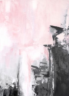 pink black abstract 