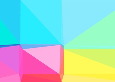 colorful triangle art