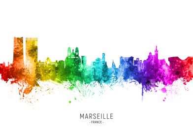 Marseille France Skyline