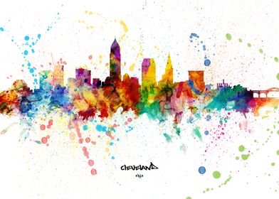 Cleveland Ohio Skyline