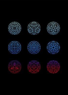 Sacred geometry mandalas