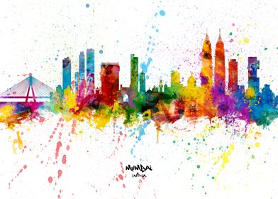 Mumbai India Skyline