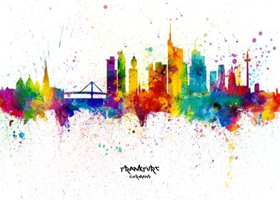 Frankfurt Germany Skyline