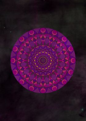 Purple Psychedelic Mandala