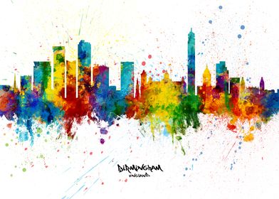 Birmingham England Skyline