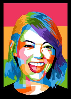 Emma Stone On Pop Art