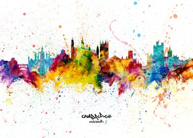 Cambridge England Skyline