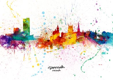 Sheffield England Skyline