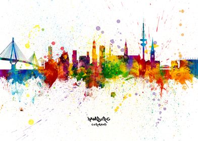 Hamburg Germany Skyline