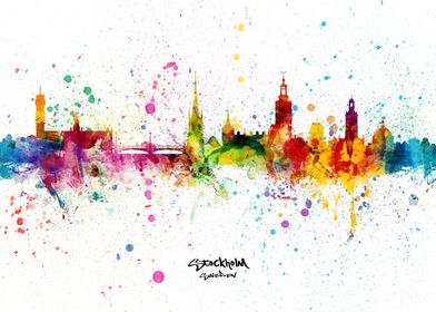 Stockholm Sweden Skyline