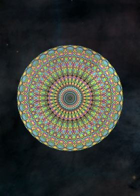 Dreamy Psychedelic Mandala