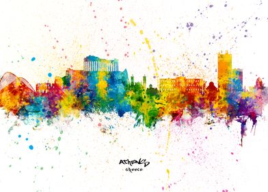 Athens Greece Skyline