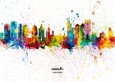 Oakland California Skyline