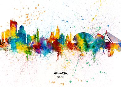 Valencia Spain Skyline