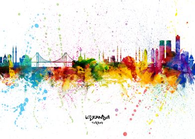 Istanbul Turkey Skyline