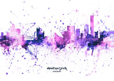 Manchester England Skyline