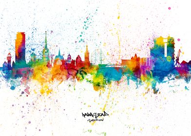 Halmstad Sweden Skyline