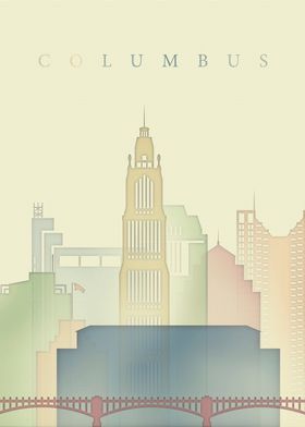 Columbus Ohio Skyline