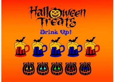 Halloween Treats Bat Beers