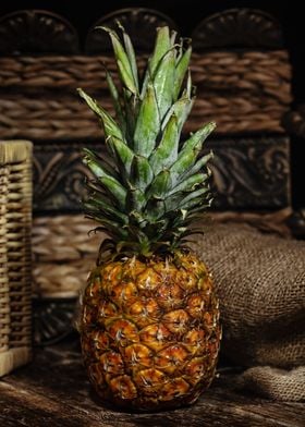 Still life with pineapple