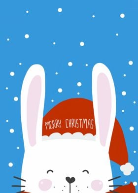 Rabbit Santa Christmas