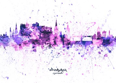 Edinburgh Scotland Skyline