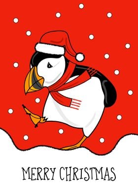 Christmas Puffin Bird